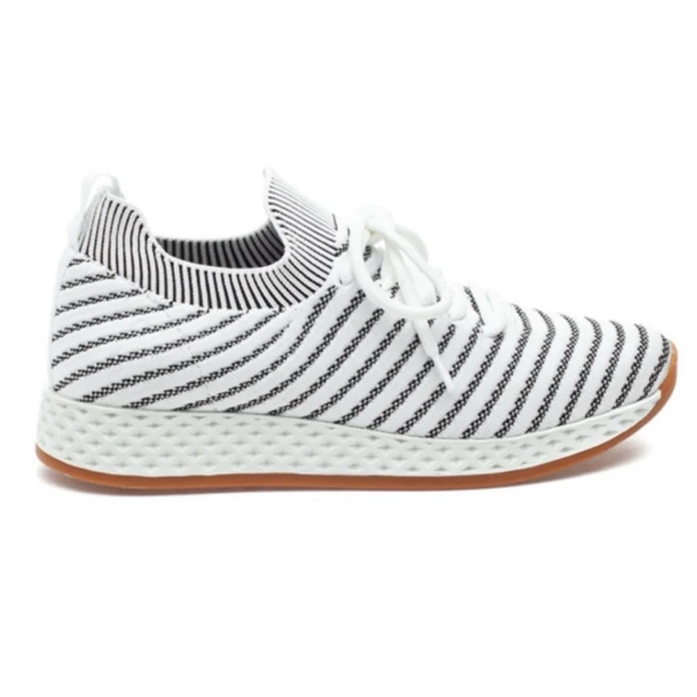 Women's J/Slides Sneakers, White & black, various sizes